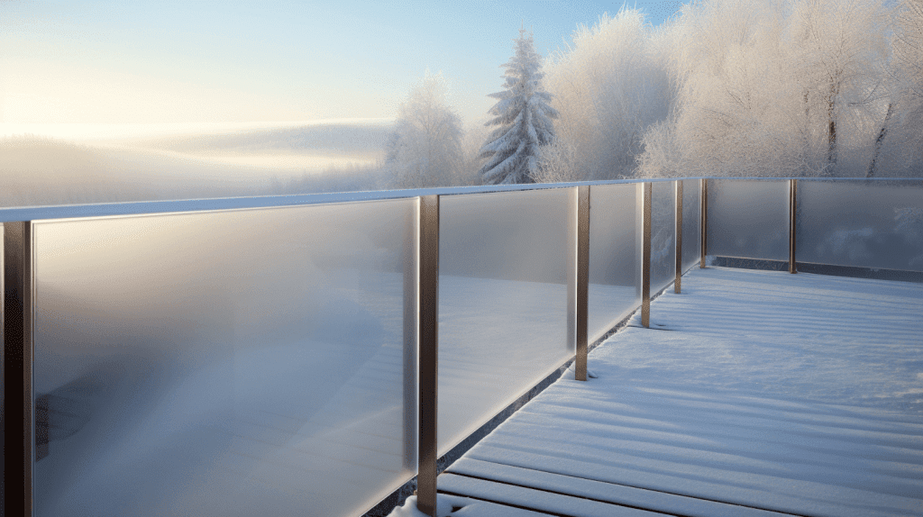 Frosted Glass Railing